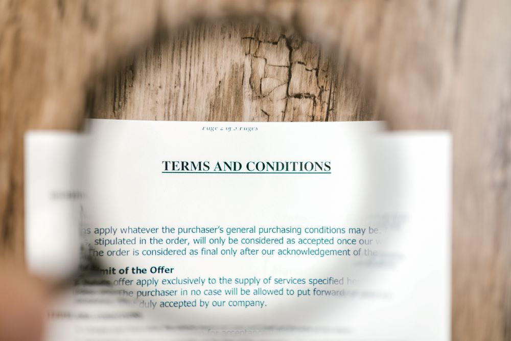 Terms and conditions loan